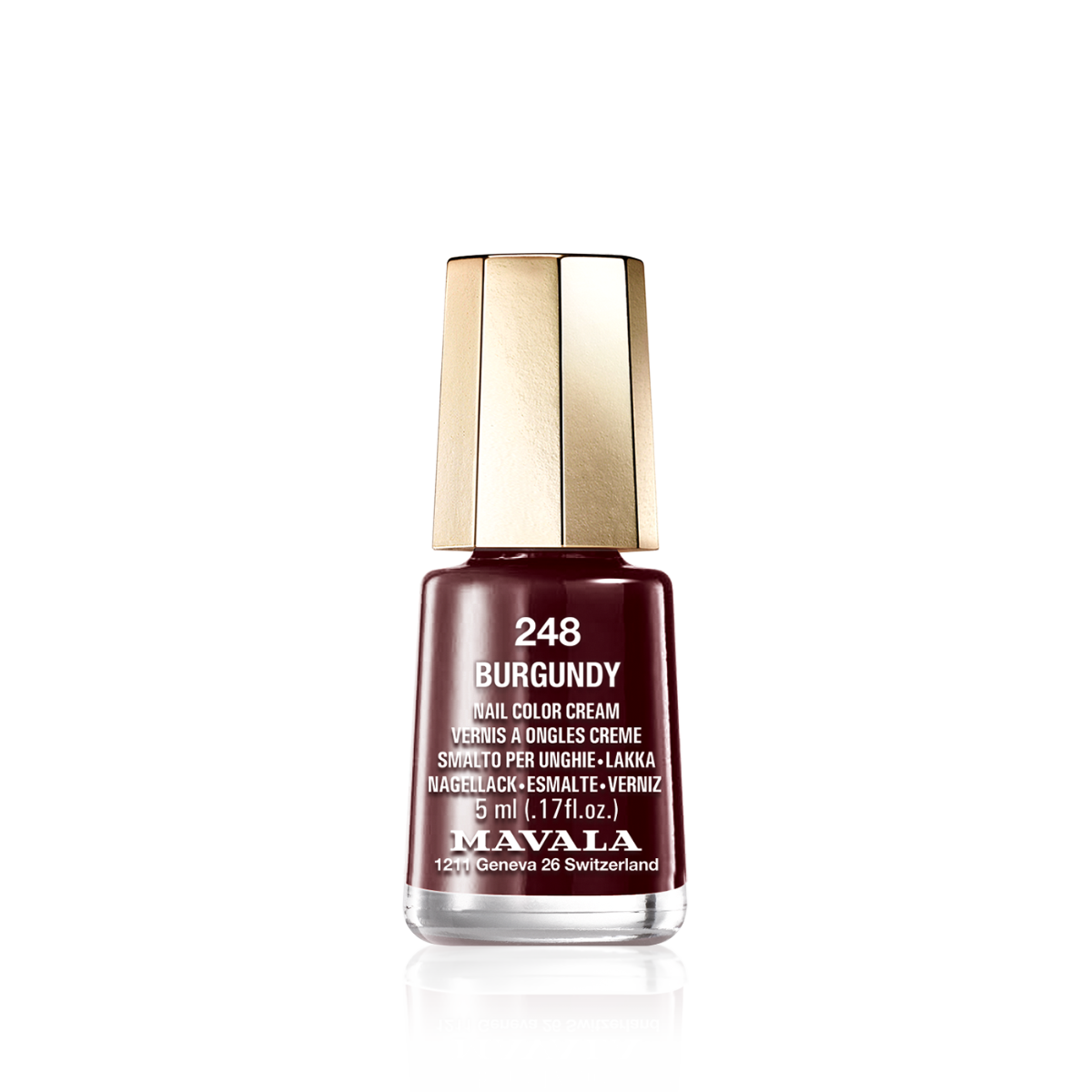 Mini Color Nail Polish Burgundy