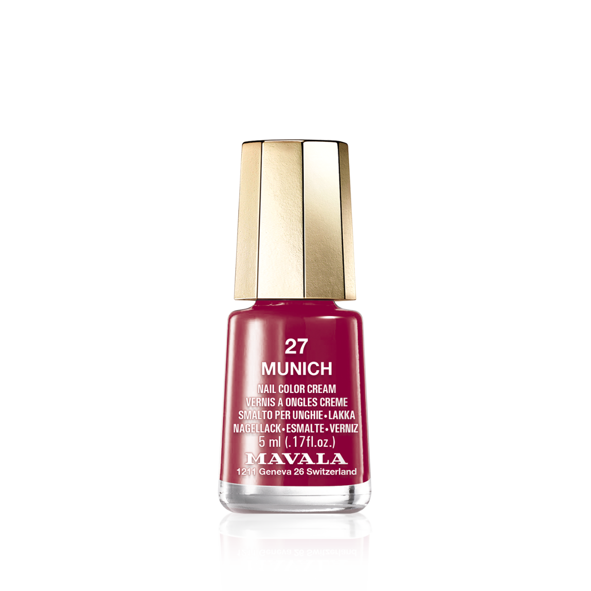 Mini Color Nail Polish Burgundy