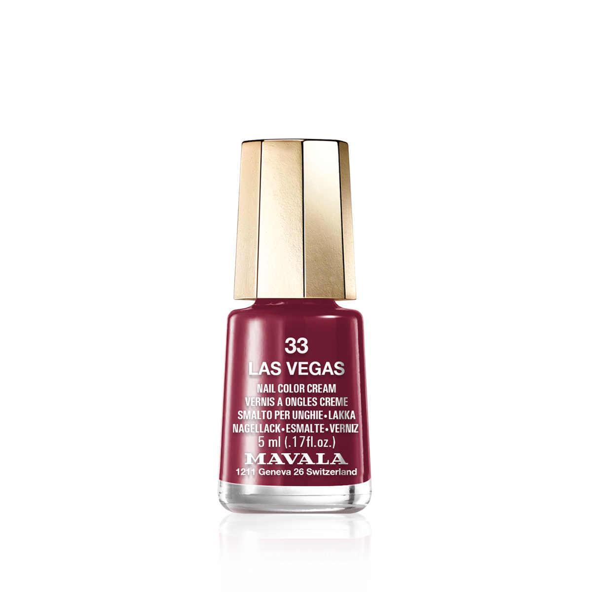 Mini Color Nail Polish Burgundy