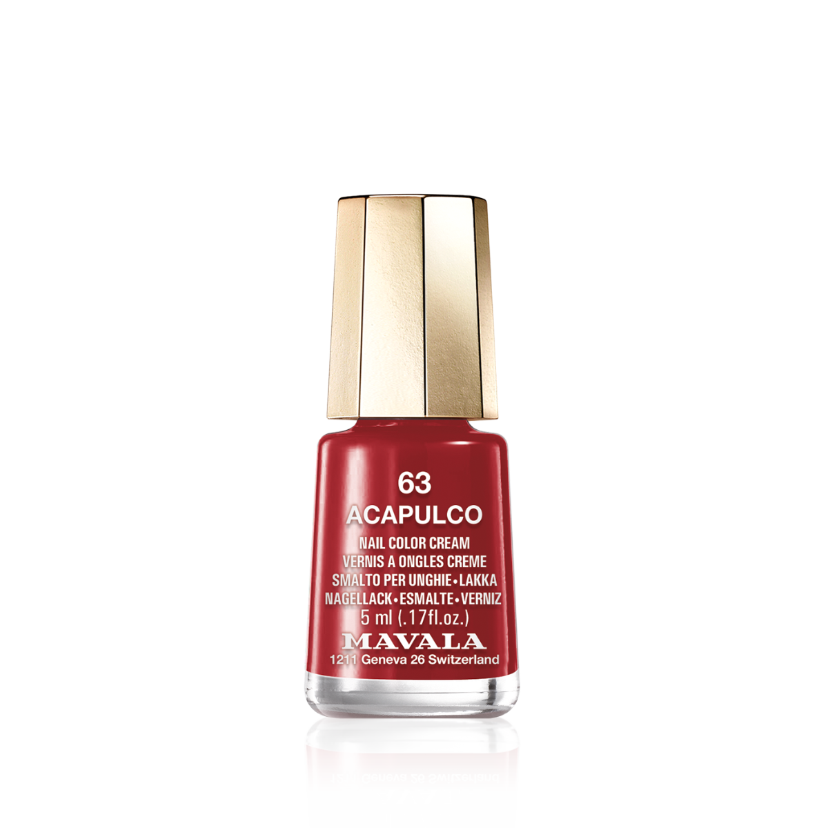 Mini Color Nail Polish Burgundy