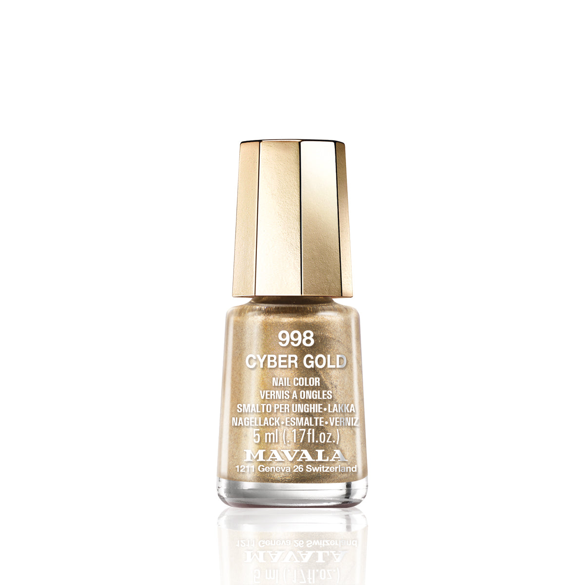 Mini Color Nail Polish Gold